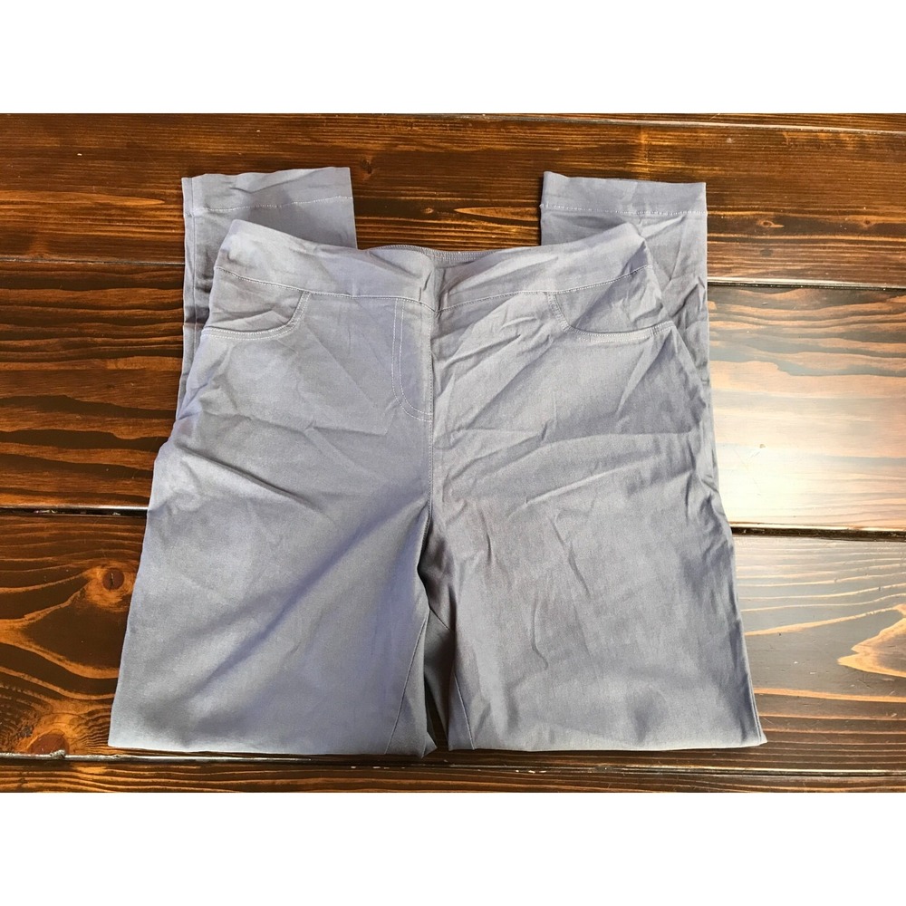 Salon Studio Pants, Women's Size 12, Gray, Pull On, Skinny
